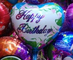 My Fancy Dress Happy Birthday Foil Balloon Flowers