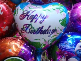 My Fancy Dress Happy Birthday Foil Balloon Flowers 3 My Fancy Dress Happy Birthday Foil Balloon Flowers