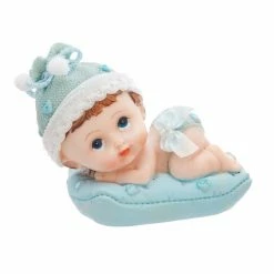 Partydecor Baby Boy With Pillow Cake Topper