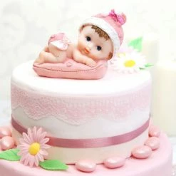 Partydecor Baby Girl With Pillow Cake Topper Occasions
