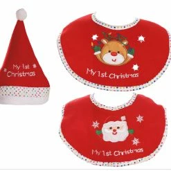 Fiestas Guirca Baby Santa Hat And Bib Set