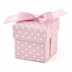 Partydecor Baby Pink Favour Boxes Pack Of 10 Baby Shower & Gender Reveal