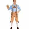 Widmann World Costumes Bavarian Lederhosen Costume Light Brown