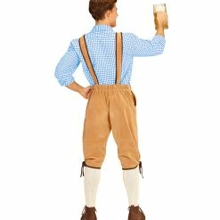 Widmann World Costumes Bavarian Lederhosen Costume Light Brown