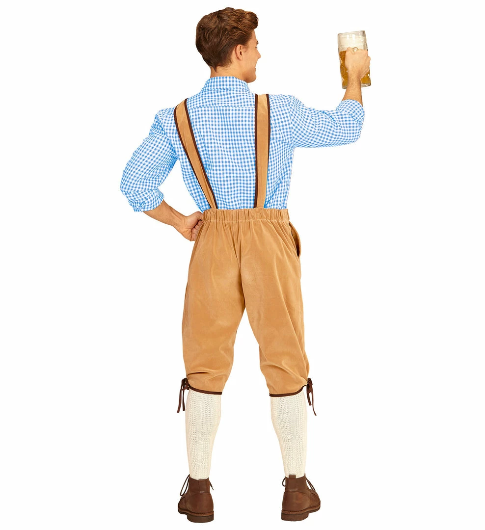 Widmann World Costumes Bavarian Lederhosen Costume Light Brown 4 Widmann World Costumes Bavarian Lederhosen Costume Light Brown