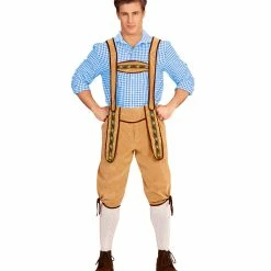 Widmann World Costumes Bavarian Lederhosen Costume Light Brown 8 Widmann World Costumes Bavarian Lederhosen Costume Light Brown