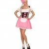 Fiestas Guirca Bavarian Oktoberfest Dirndl Costume Pink Ladies