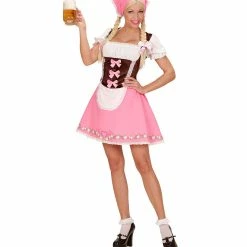 Fiestas Guirca Bavarian Oktoberfest Dirndl Costume Pink Ladies