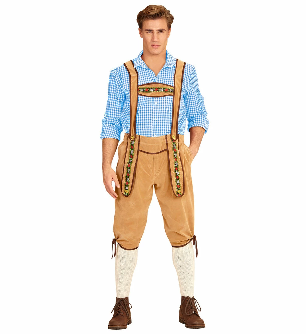 Widmann World Costumes Bavarian Lederhosen Costume Light Brown 6 Widmann World Costumes Bavarian Lederhosen Costume Light Brown