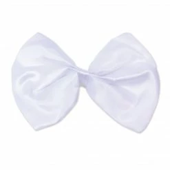 Bristol Best White Satin Bow Tie Costume Accessories