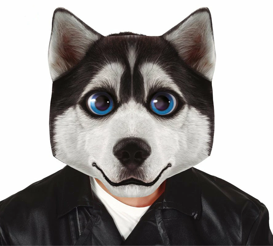 Fiestas Guirca Big Head Husky Dog Oversized Mask Animal 3 Fiestas Guirca Big Head Husky Dog Oversized Mask Animal