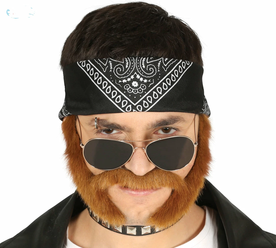 Fiestas Guirca Wigs Biker Mutton Chops Ginger & Moustache 3 Fiestas Guirca Wigs Biker Mutton Chops Ginger & Moustache