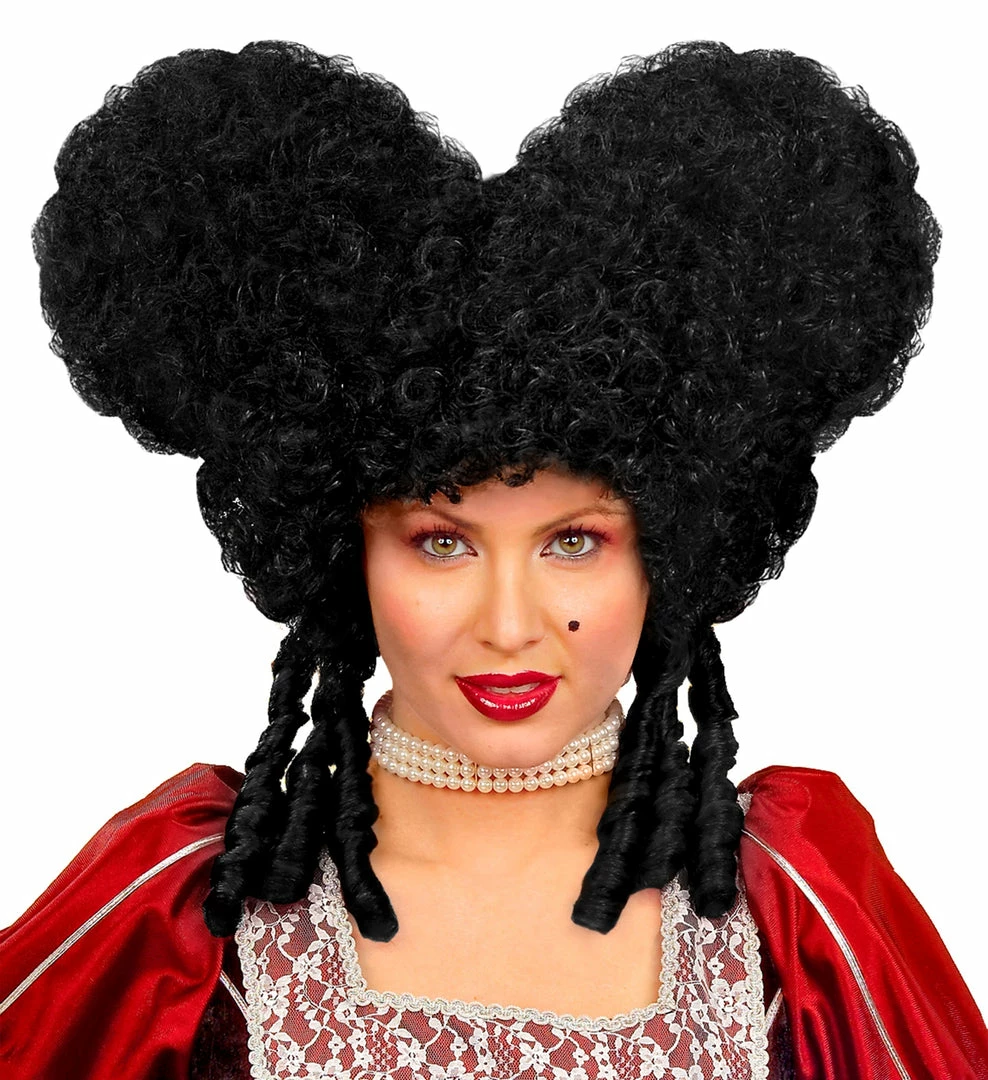 Widmann Black Baroque Wig 3 Widmann Black Baroque Wig