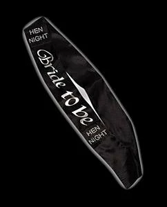 My Fancy Dress Party Supplies Black Bride To Be Sash 3 My Fancy Dress Party Supplies Black Bride To Be Sash