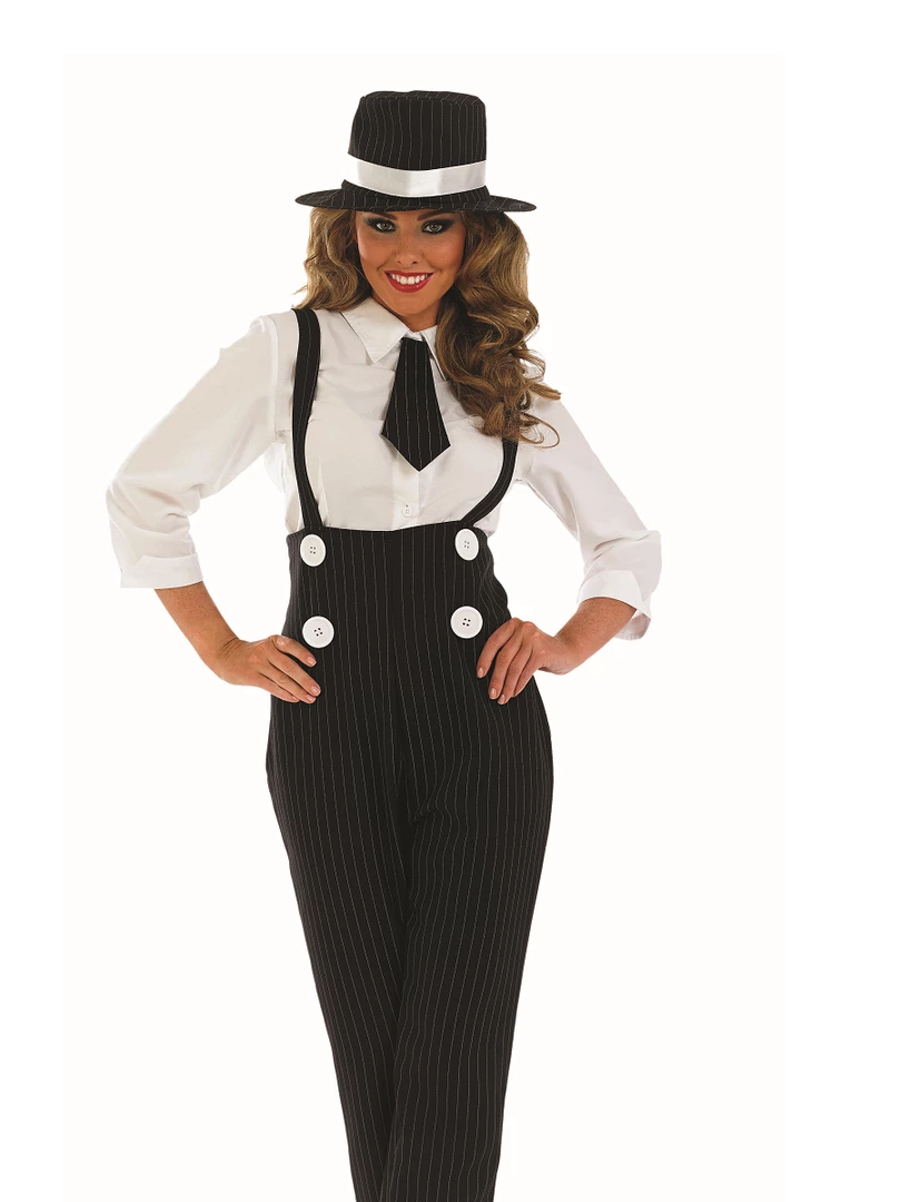 Funshack Black Gangster Lady Costume 3 Funshack Black Gangster Lady Costume