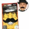 Fiestas Guirca Beards & Moustaches Black Handlebar Fake Moustache 1 Fiestas Guirca Beards & Moustaches Black Handlebar Fake Moustache