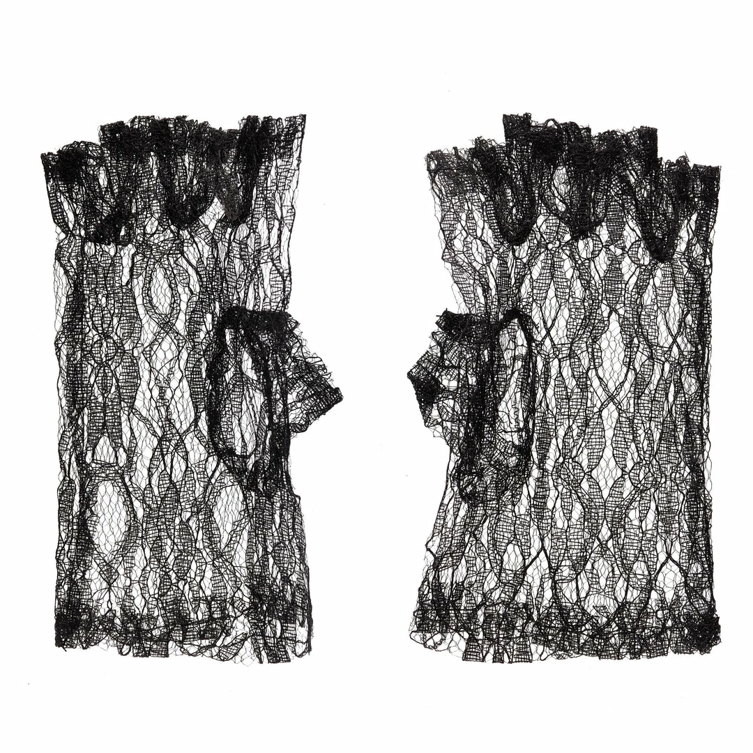Bristol Black Lace Fingerless Gloves 3 Bristol Black Lace Fingerless Gloves