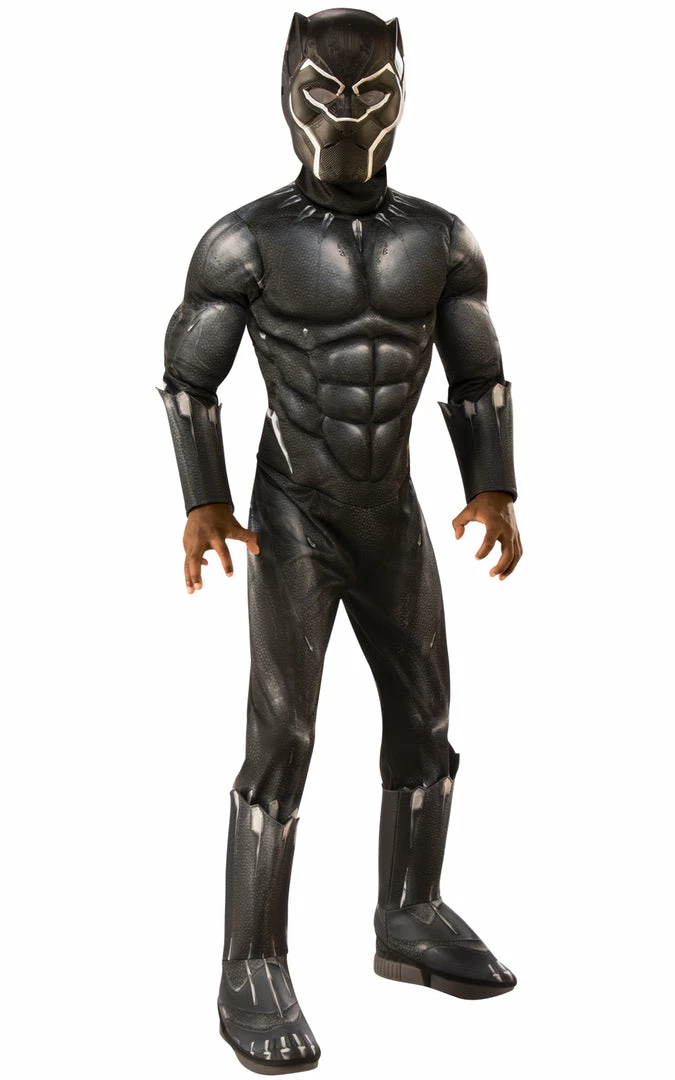 Rubies Superhero & Villiain Black Panther Infinity War Deluxe Costume Boys 3 Rubies Superhero & Villiain Black Panther Infinity War Deluxe Costume Boys