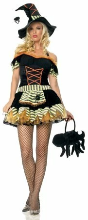 Halloween Leg Avenue 2pc Black Widow Witch Costume 3 Halloween Leg Avenue 2pc Black Widow Witch Costume