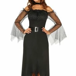 Fiestas Guirca Halloween Black Sequin Witch Costume