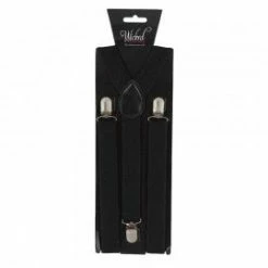 My Fancy Dress Black Trouser Braces