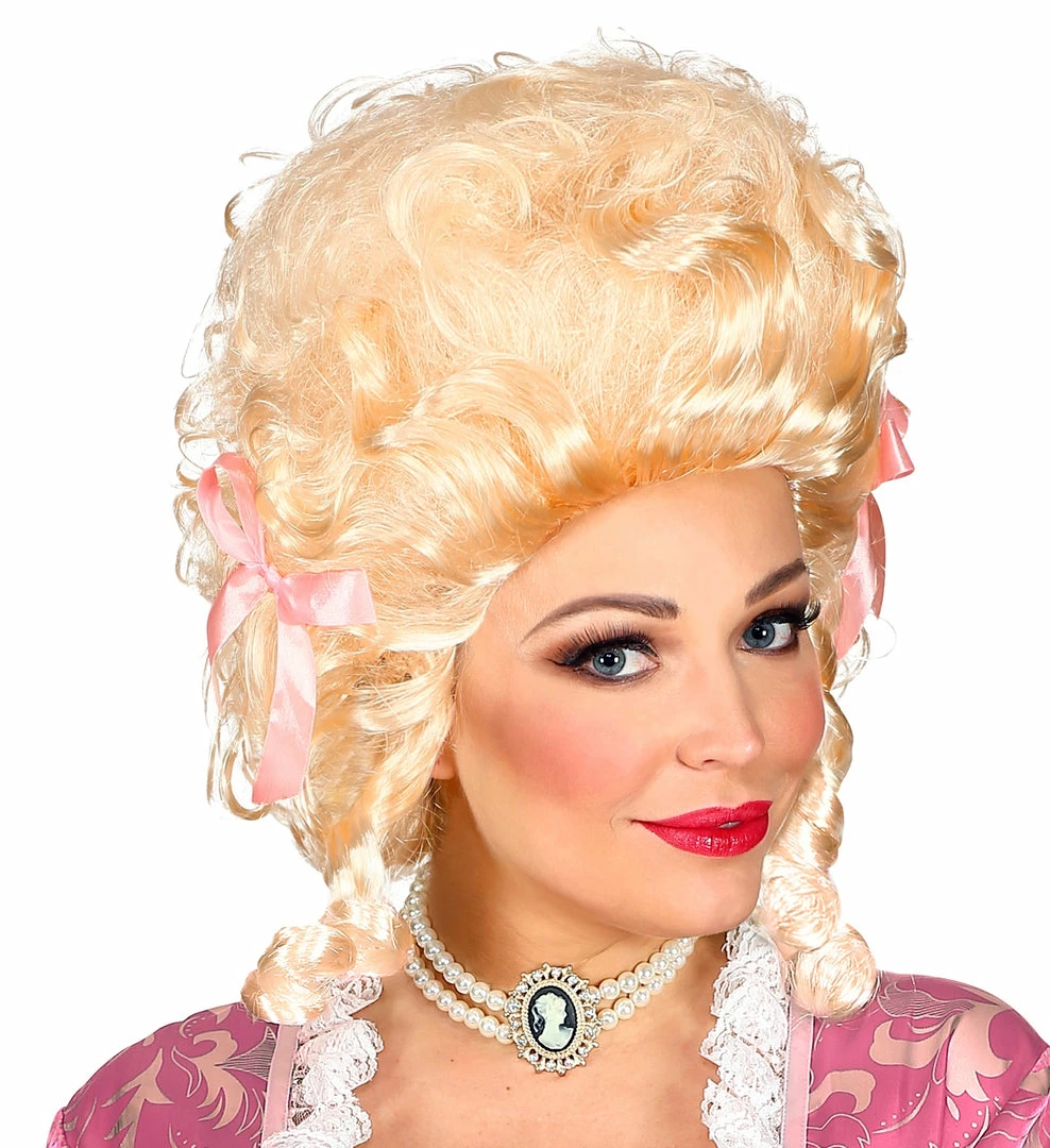 Widmann Blonde Colonial Woman Wig 3 Widmann Blonde Colonial Woman Wig