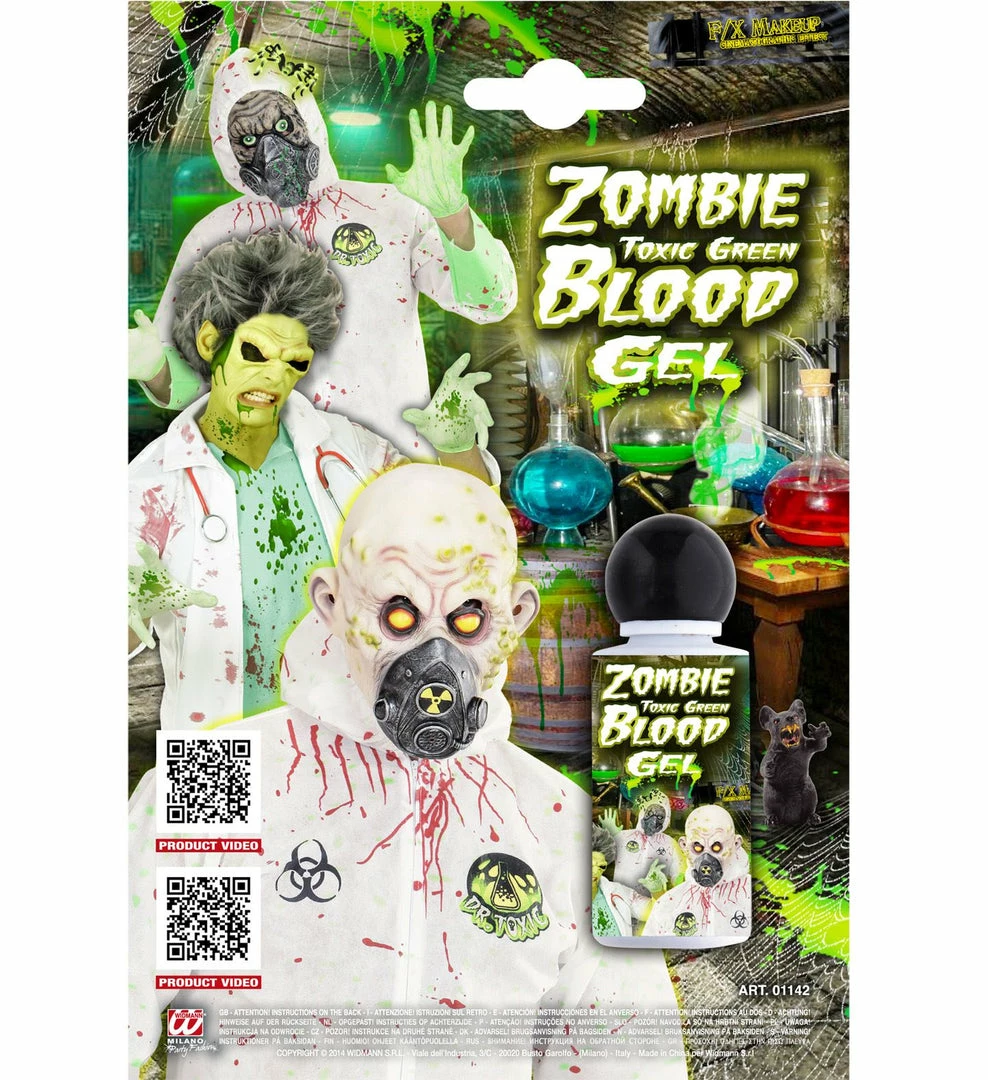 Widmann Halloween Accessories Blood Gel Zombie Green 28 Ml 3 Widmann Halloween Accessories Blood Gel Zombie Green 28 Ml