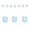 Widmann Blue Bib Baby Shower Garland 1 Widmann Blue Bib Baby Shower Garland