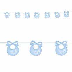 Widmann Blue Bib Baby Shower Garland