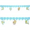 Widmann Blue Hearts With Babies Garland 2 Widmann Blue Hearts With Babies Garland