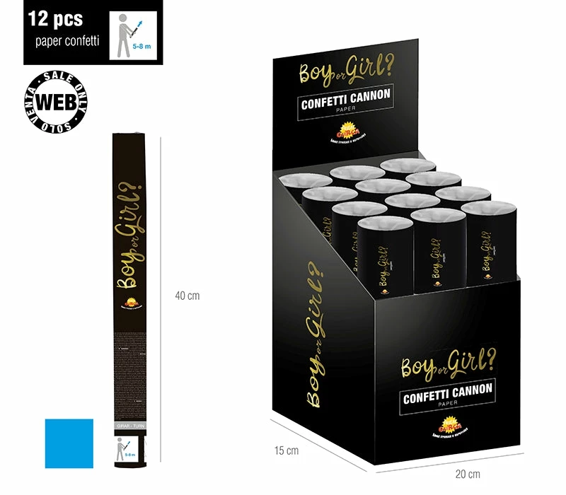 Fiestas Guirca Blue And Gold It's A Boy Or Girl Confetti Cannon Party Supplies 3 Fiestas Guirca Blue And Gold It's A Boy Or Girl Confetti Cannon Party Supplies