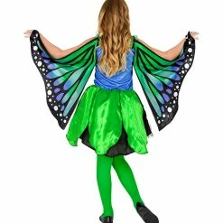 Widmann Fairytale Costumes Blue And Green Butterfly Costume Children's