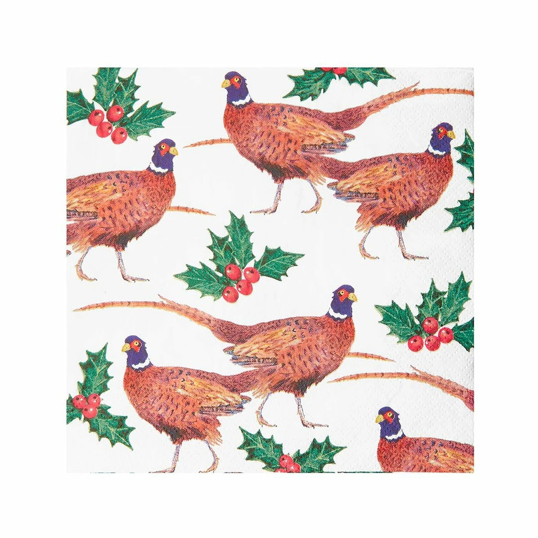 Partydecor Botanical Holly Pheasant Napkins Christmas Gift And Decoration Ideas 3 Partydecor Botanical Holly Pheasant Napkins Christmas Gift And Decoration Ideas