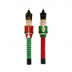 Talking Tables Botanical Nutcracker Moulded Candles 2 Pack Christmas Gift And Decoration Ideas