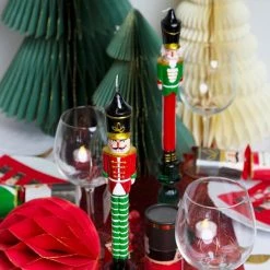 Talking Tables Botanical Nutcracker Moulded Candles 2 Pack Christmas Gift And Decoration Ideas