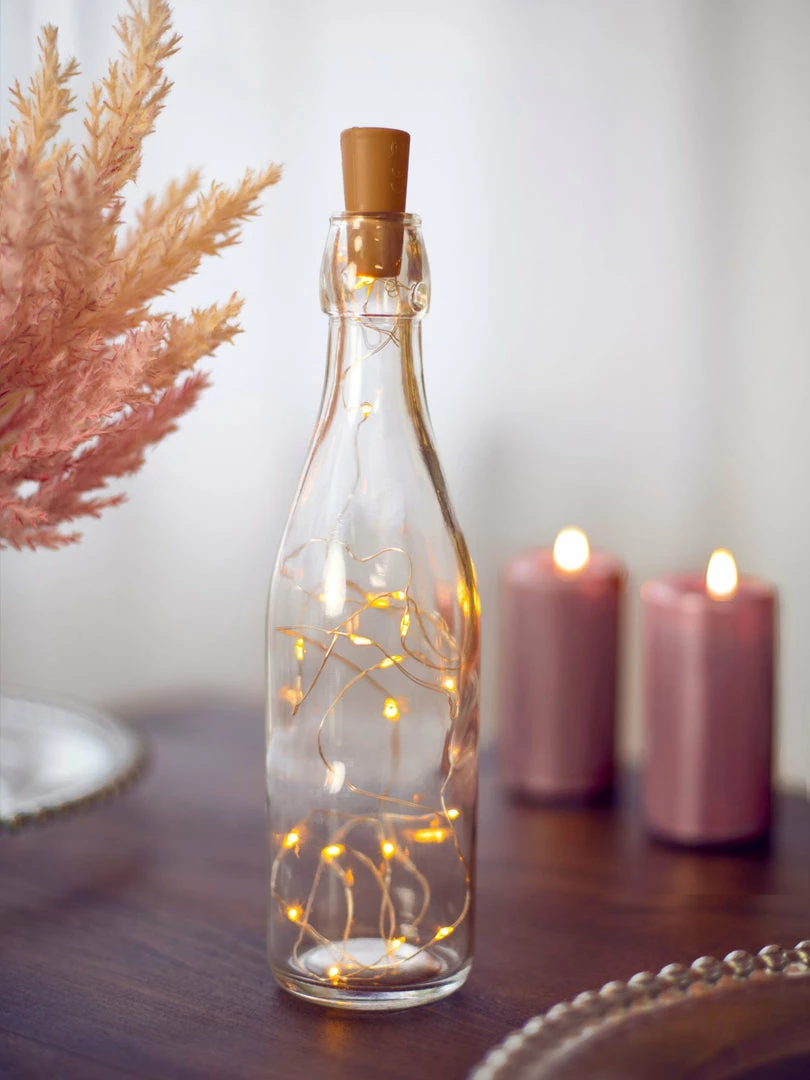 Partydecor Bottle LED String Lights With Cork 3 Partydecor Bottle LED String Lights With Cork