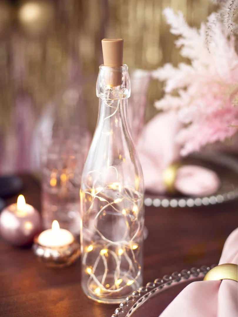 Partydecor Bottle LED String Lights With Cork 6 Partydecor Bottle LED String Lights With Cork