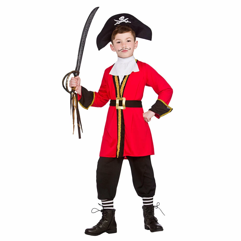 My Fancy Dress Pirate Costumes Boy's Pirate Captain Costume 3 My Fancy Dress Pirate Costumes Boy's Pirate Captain Costume