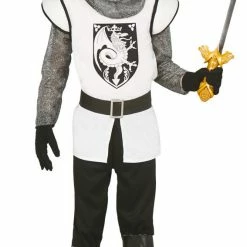 Fiestas Guirca Medieval, Renaissance & Tudor Costumes Boys White Crusader Knight Costume