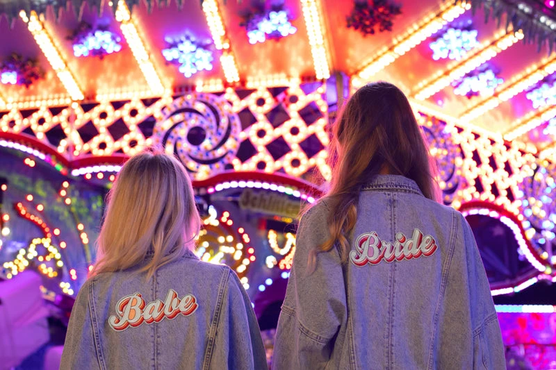 Partydecor Hen Party Bride Iron On Patch Pink And White 4 Partydecor Hen Party Bride Iron On Patch Pink And White