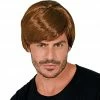 Widmann Brown Wig Side Parting Men's Wigs 1 Widmann Brown Wig Side Parting Men's Wigs
