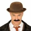 Fiestas Guirca Brown Bowler Or Derby Hat Historical Costumes 1 Fiestas Guirca Brown Bowler Or Derby Hat Historical Costumes