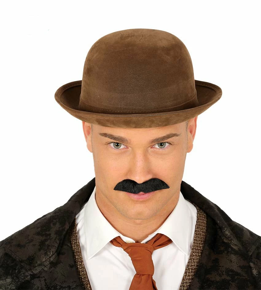 Fiestas Guirca Brown Bowler Or Derby Hat Historical Costumes 3 Fiestas Guirca Brown Bowler Or Derby Hat Historical Costumes