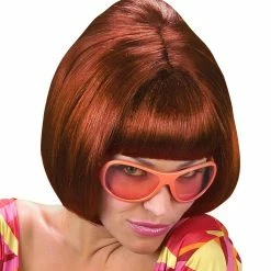 Widmann Burgundy 70's Party Girl Wig 1970's