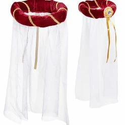 Widmann Burgundy Medieval Headdress With Veil 5 Widmann Burgundy Medieval Headdress With Veil