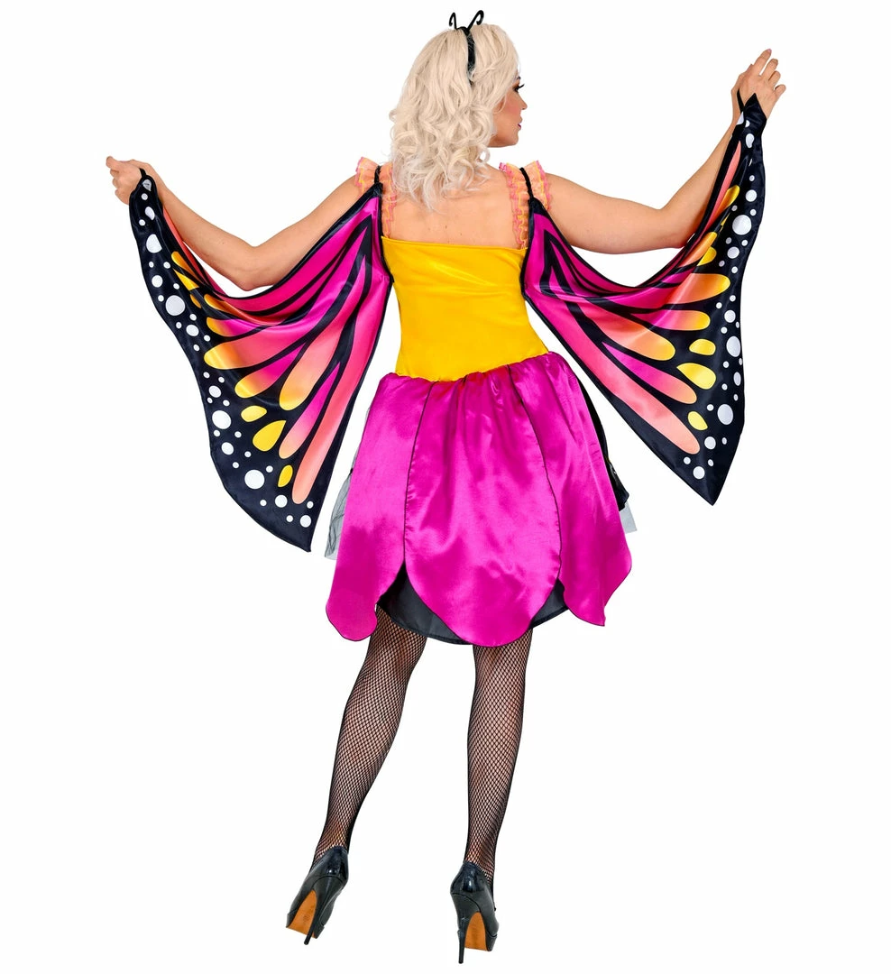 Widmann Butterfly Costume Pink And Yellow Adult 5 Widmann Butterfly Costume Pink And Yellow Adult