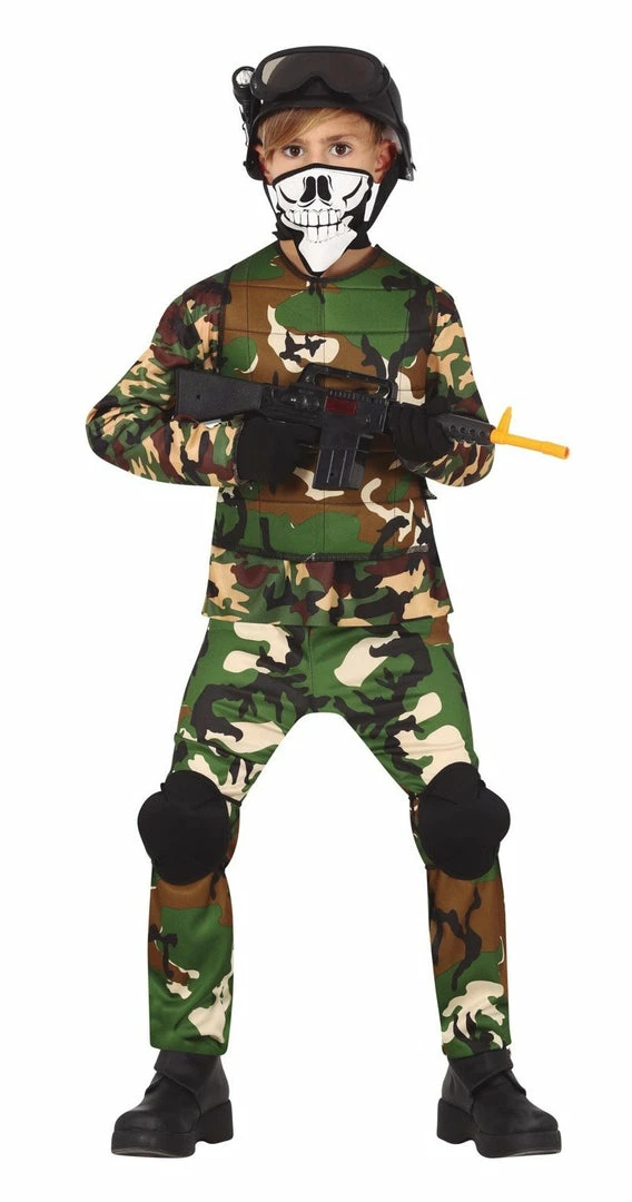 Fiestas Guirca Camouflage Soldier Costume Boys 3 Fiestas Guirca Camouflage Soldier Costume Boys