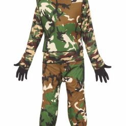 Fiestas Guirca Camouflage Soldier Costume Boys
