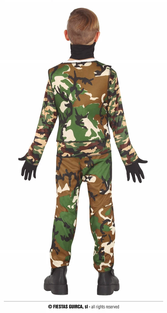 Fiestas Guirca Camouflage Soldier Costume Boys 4 Fiestas Guirca Camouflage Soldier Costume Boys