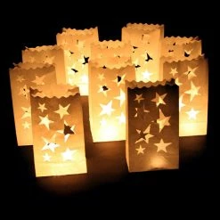 My Fancy Dress Star Candle Bag Lanterns Party Supplies